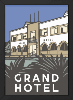 Mildura Grand Hotel - A3 Poster (Framed)