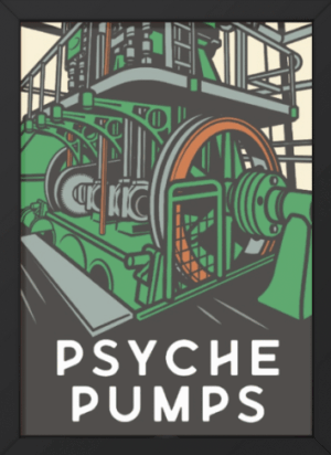 Psyche Pumps - A3 Poster (Framed)